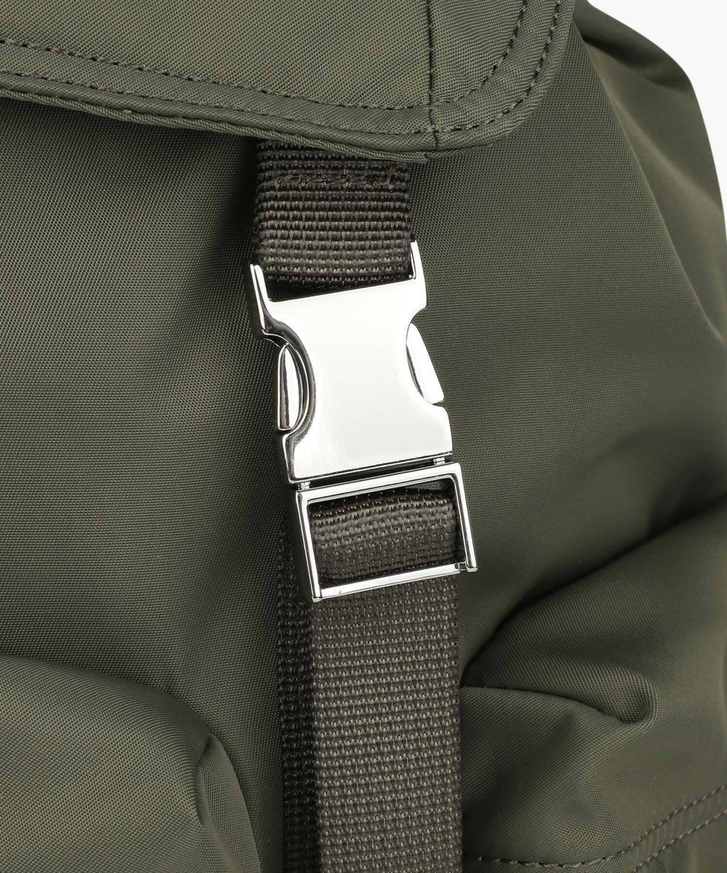 Marithe & Francois Girbaud - Classic Logo Metal Buckle Backpack (Khaki) product image 6 | TRAB K-Fashion Australia