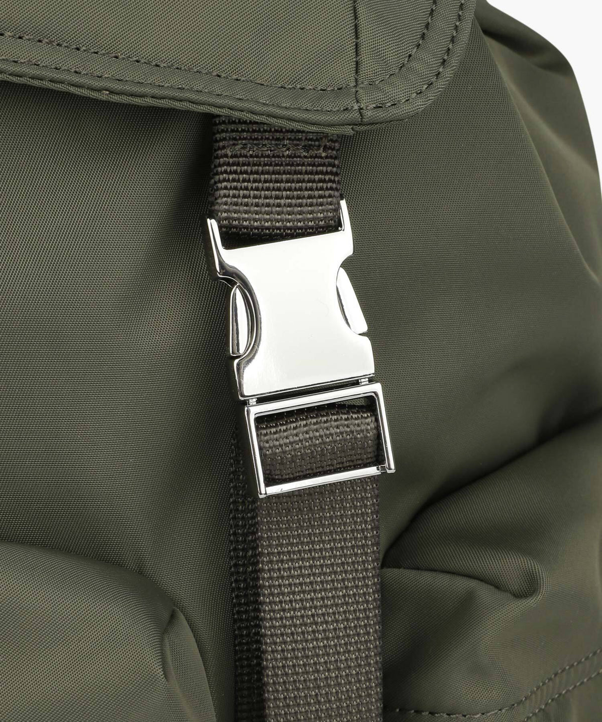 Marithe & Francois Girbaud - Classic Logo Metal Buckle Backpack (Khaki) product image 6 | TRAB K-Fashion Australia