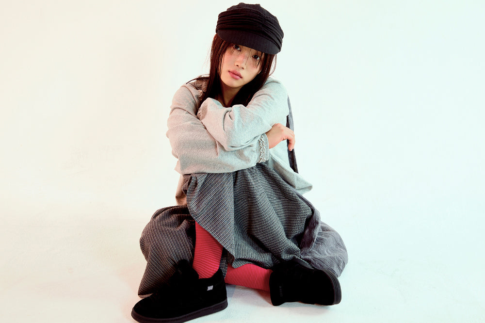 Coyseio - Double Button Stripe Skirt (Black) product image 6 | TRAB K-Fashion Australia