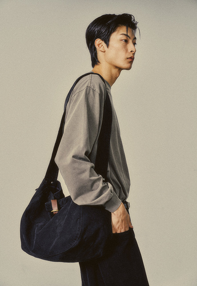 Art if acts - Garment Dyed Newsboy Bag (Black) product image 5 | TRAB K-Fashion Australia