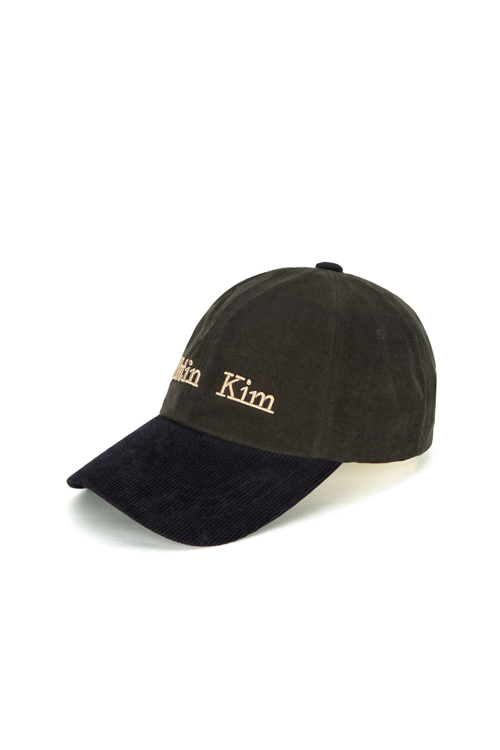 Matin Kim - Matin Classic Logo Corduroy Brim Ball Cap (Navy) product image 5 | TRAB K-Fashion Australia