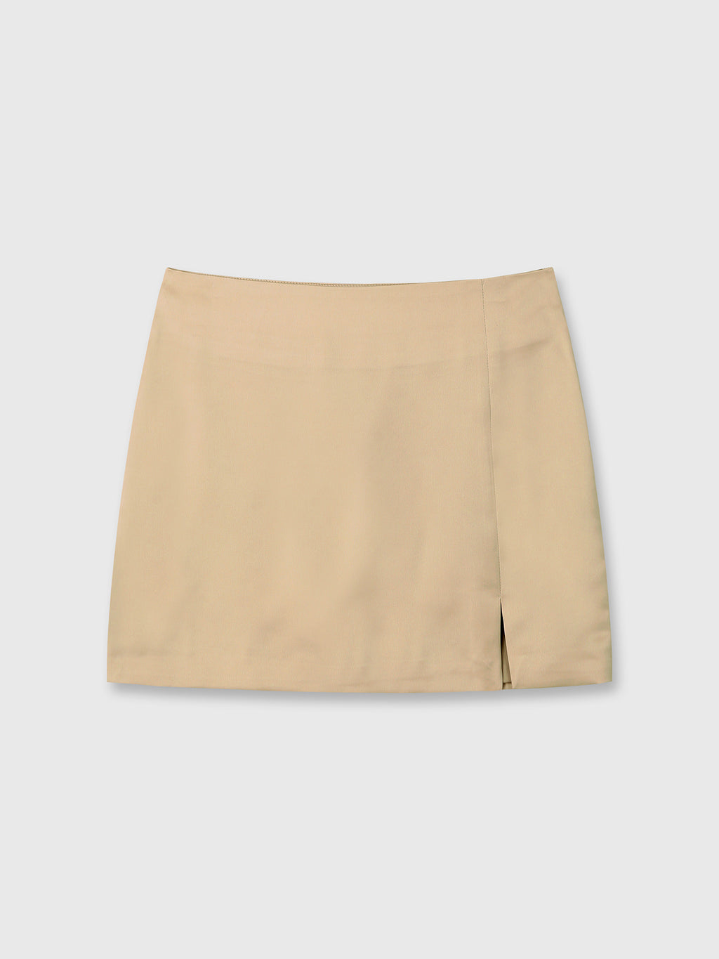 Tonywack - Satin Low-Waist Miniskirt (Golden Sand) product image 7 | TRAB K-Fashion Australia