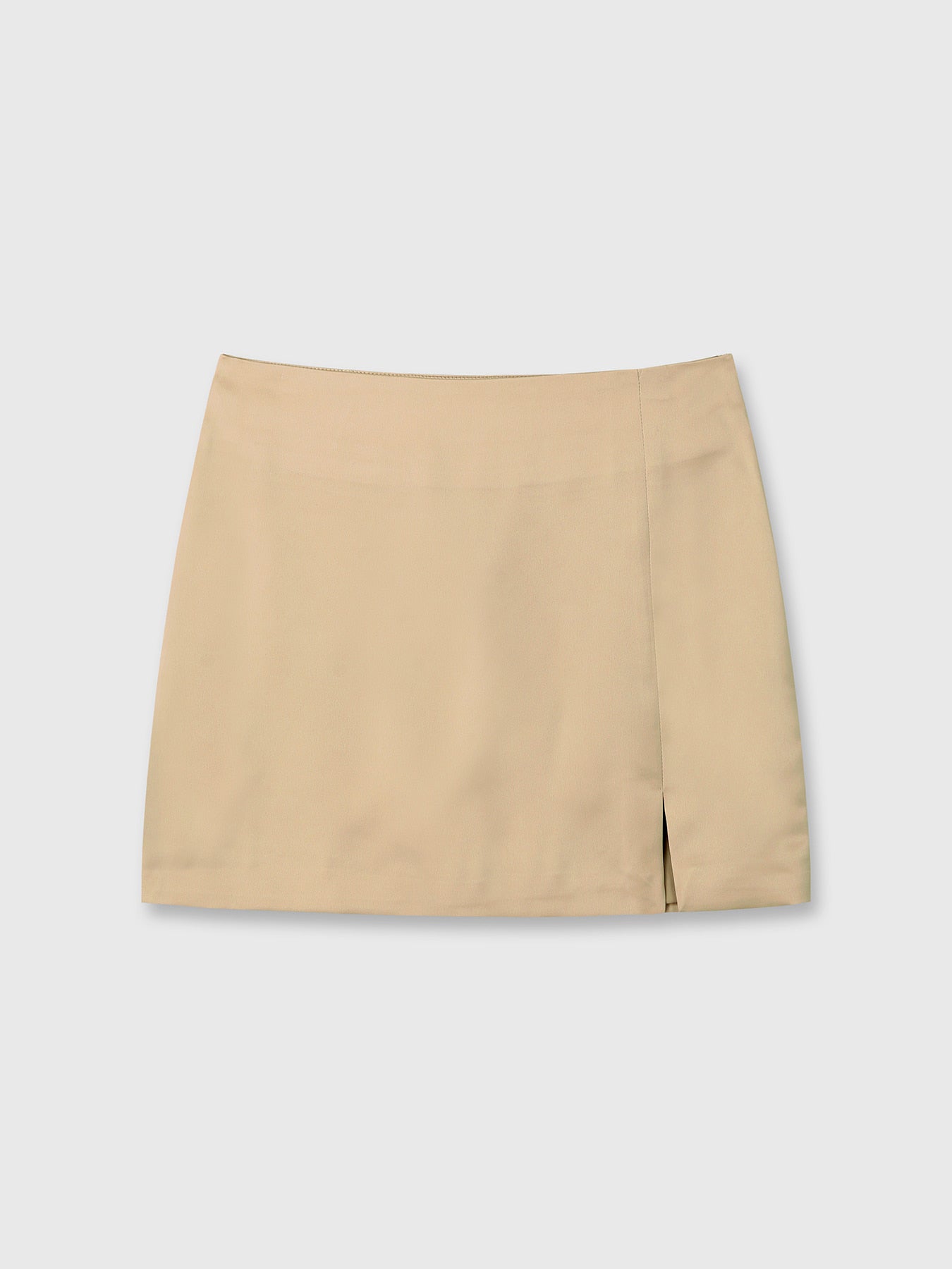 Tonywack - Satin Low-Waist Miniskirt (Golden Sand) product image 7 | TRAB K-Fashion Australia