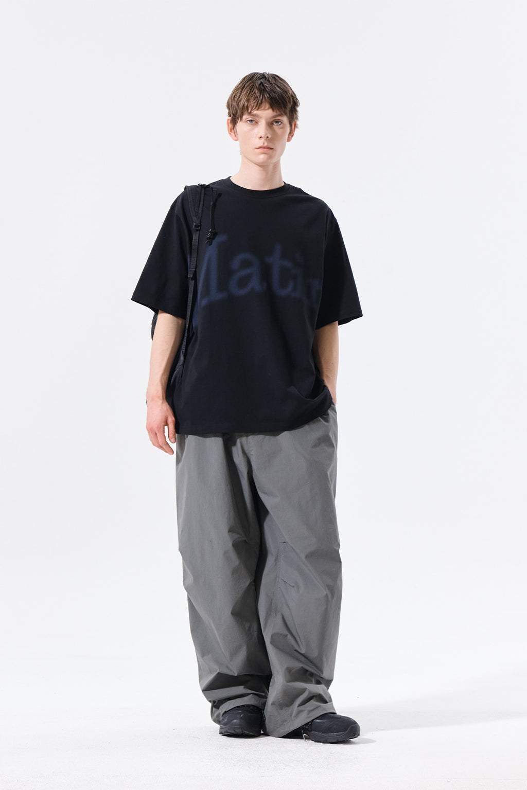 Matin Kim - Big Arch Logo Top (Black) product image 9 | TRAB K-Fashion Australia