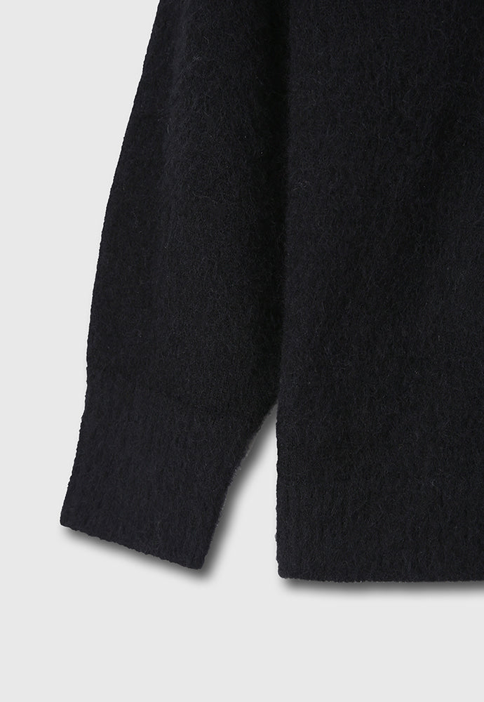 Tonywack - Brushed Alpaca Cranial Bone Sweater (Black) product image 13 | TRAB K-Fashion Australia