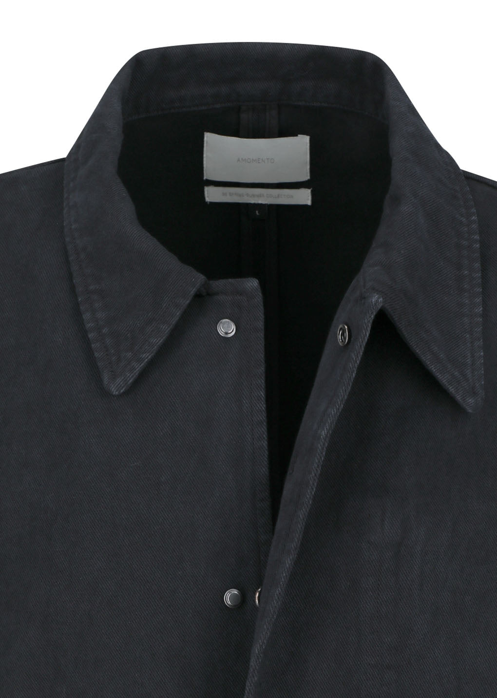 Amomento - Garments Dyed Pocket Denim Jacket (Black) product image 4 | TRAB K-Fashion Australia