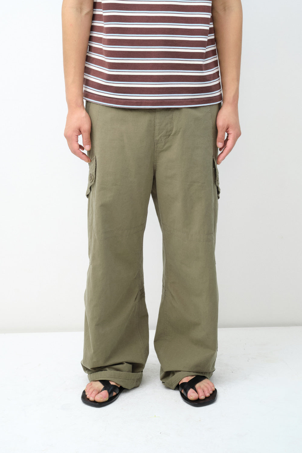 Hatchingroom - Curved Cargo Pants (Khaki) product image 6 | TRAB K-Fashion Australia