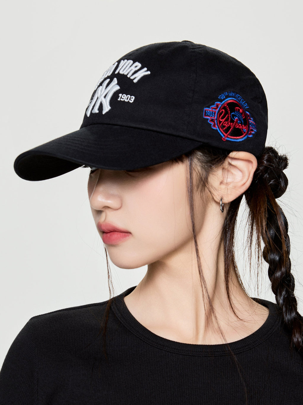 MLB Korea - MLB Cooperstown Patch Unstructured Ball Cap New York Yankees (Black) product image 4 | TRAB K-Fashion Australia