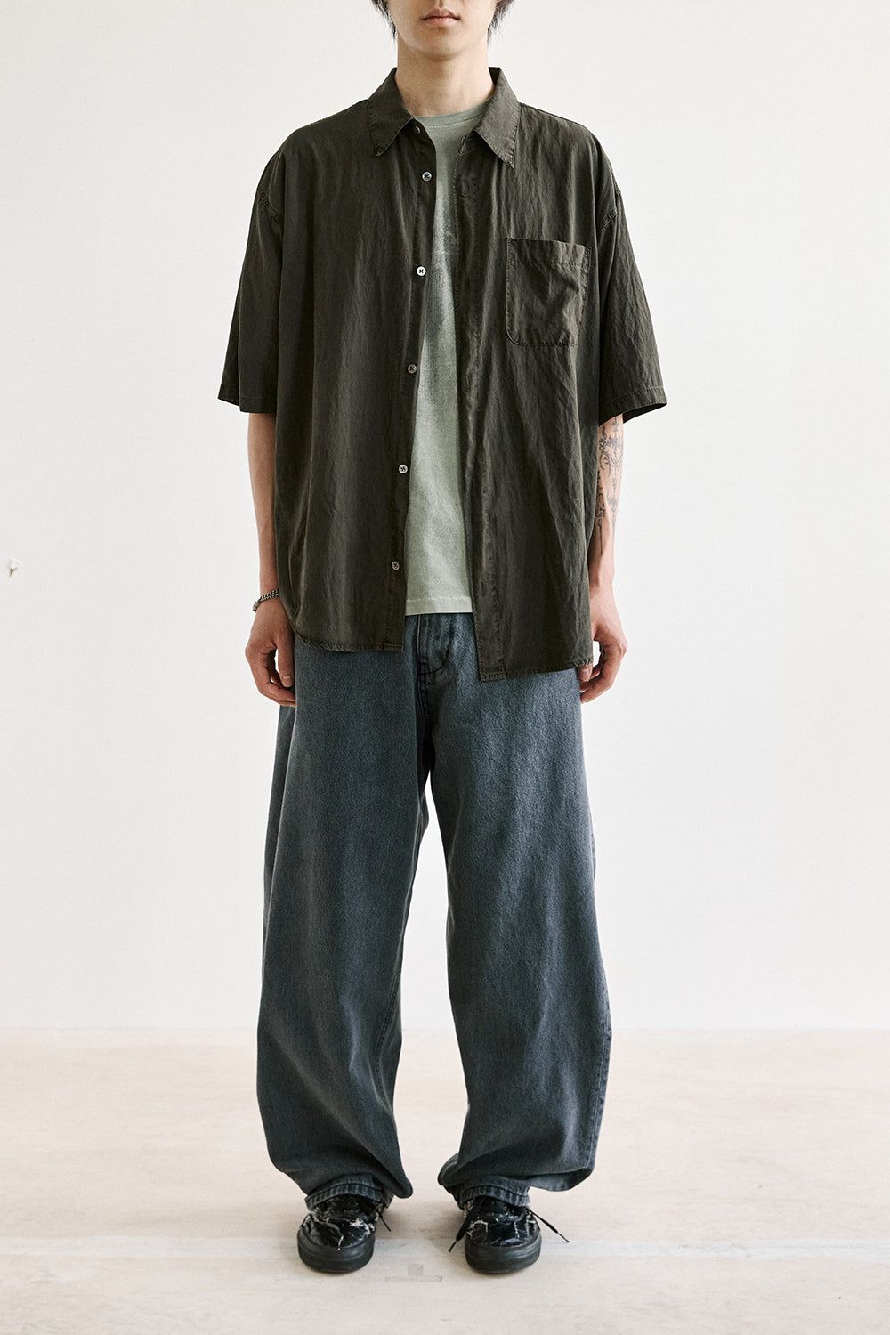 Hatchingroom - Rana Shirt 1/2 Dark (Green) product image 8 | TRAB K-Fashion Australia