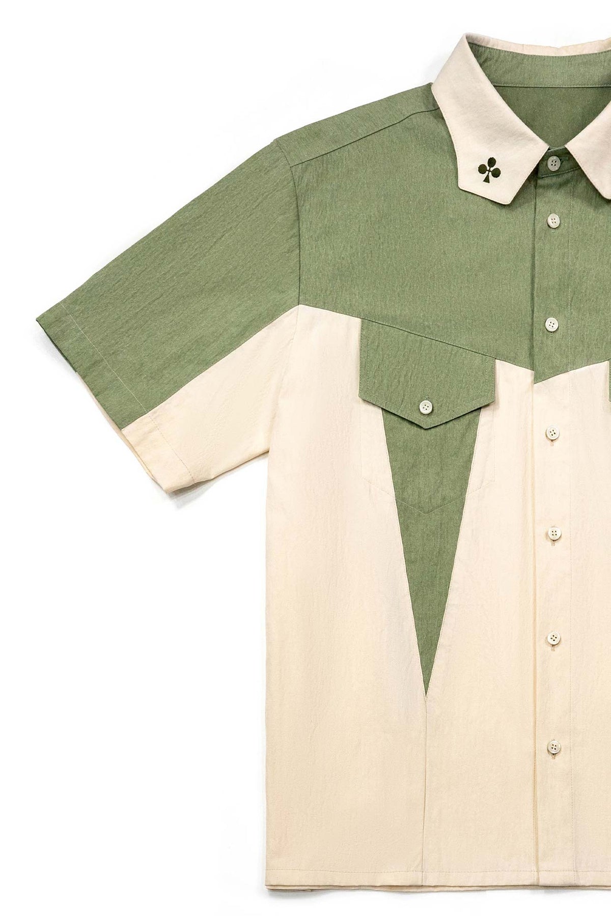 Ioedle - Clover Patch Bowling Shirt (Green) product image 6 | TRAB K-Fashion Australia