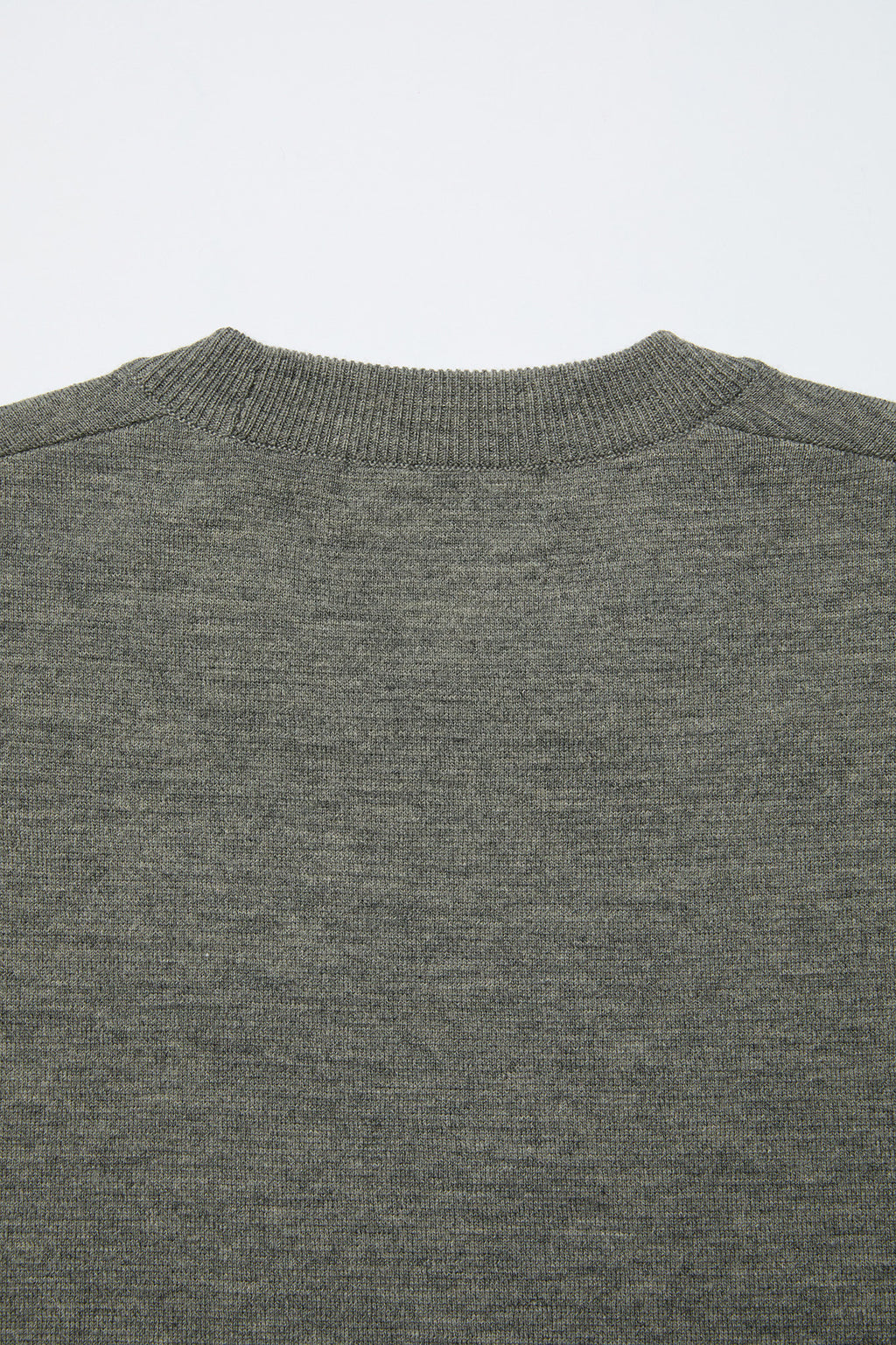 Coor - Merino Wool Crewneck Sweater (Khaki Gray) product image 6 | TRAB K-Fashion Australia