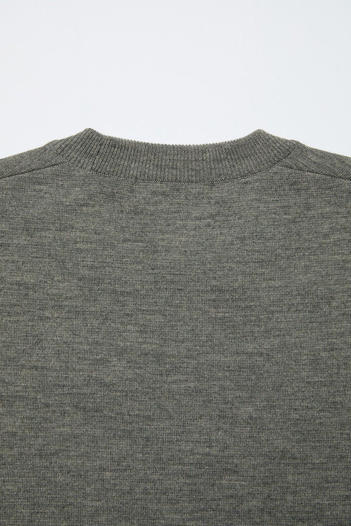 Coor - Merino Wool Crewneck Sweater (Khaki Gray) product image 6 | TRAB K-Fashion Australia