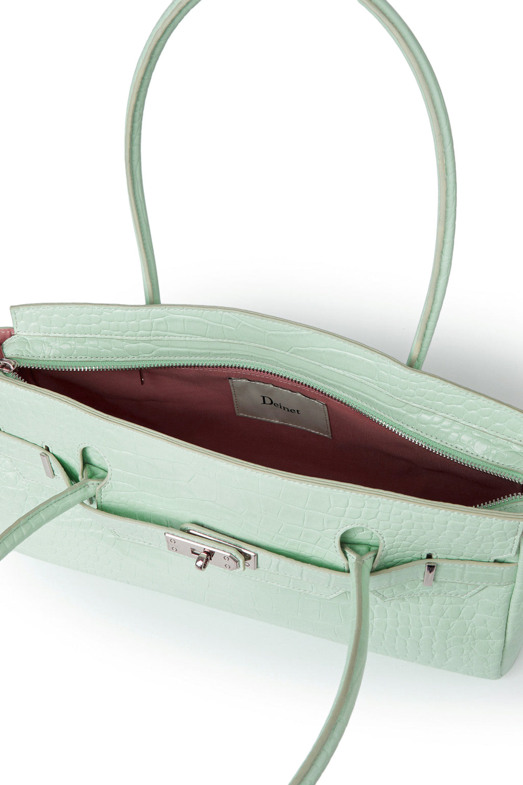 Deinet - Crocodile Pattern Two-Way Bag (Mint) product image 10 | TRAB K-Fashion Australia