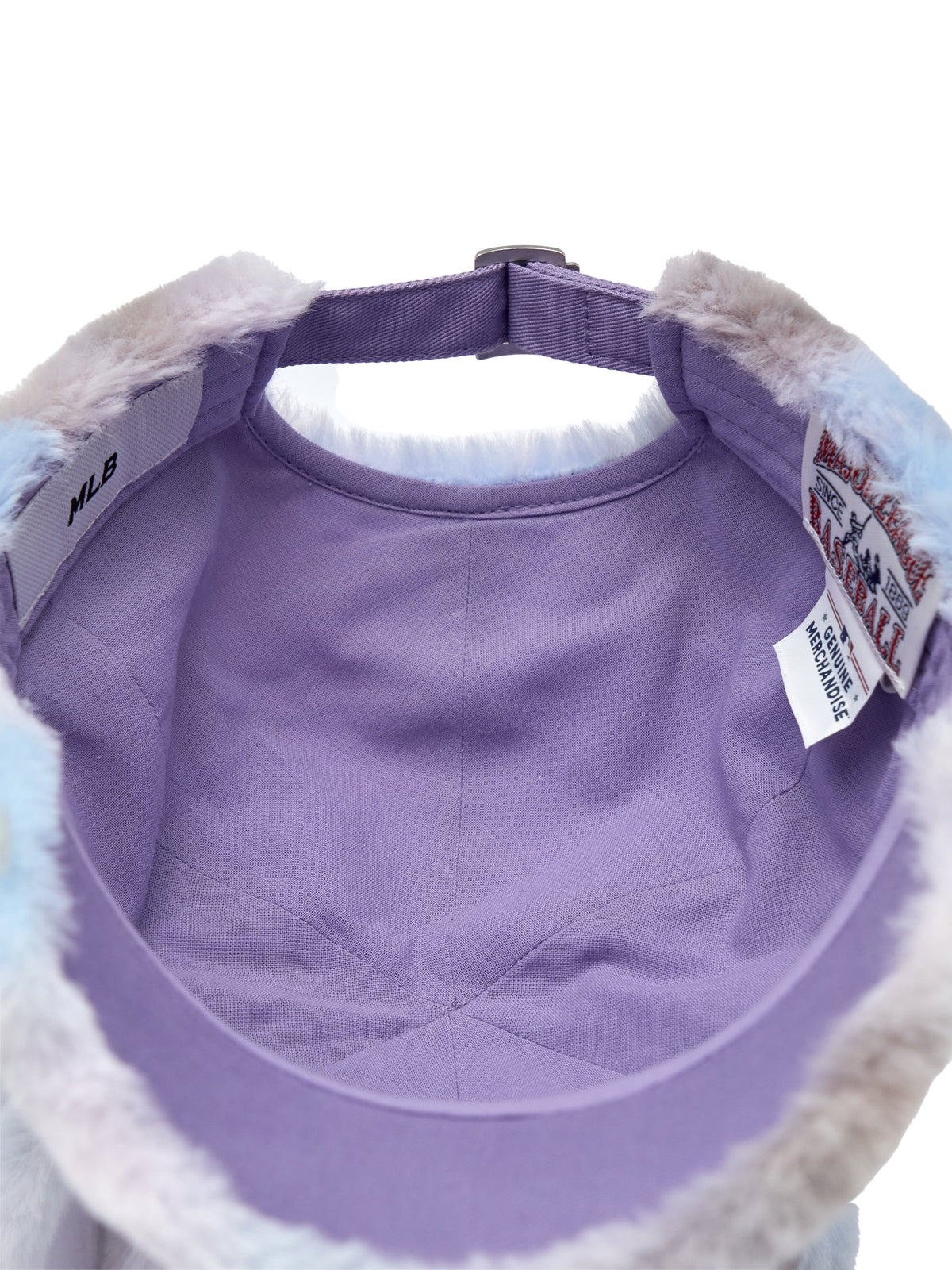MLB Korea - MLB Bunny Colorful Fur Unstructured Ball Cap LA Dodgers (Lavender) product image 6 | TRAB K-Fashion Australia