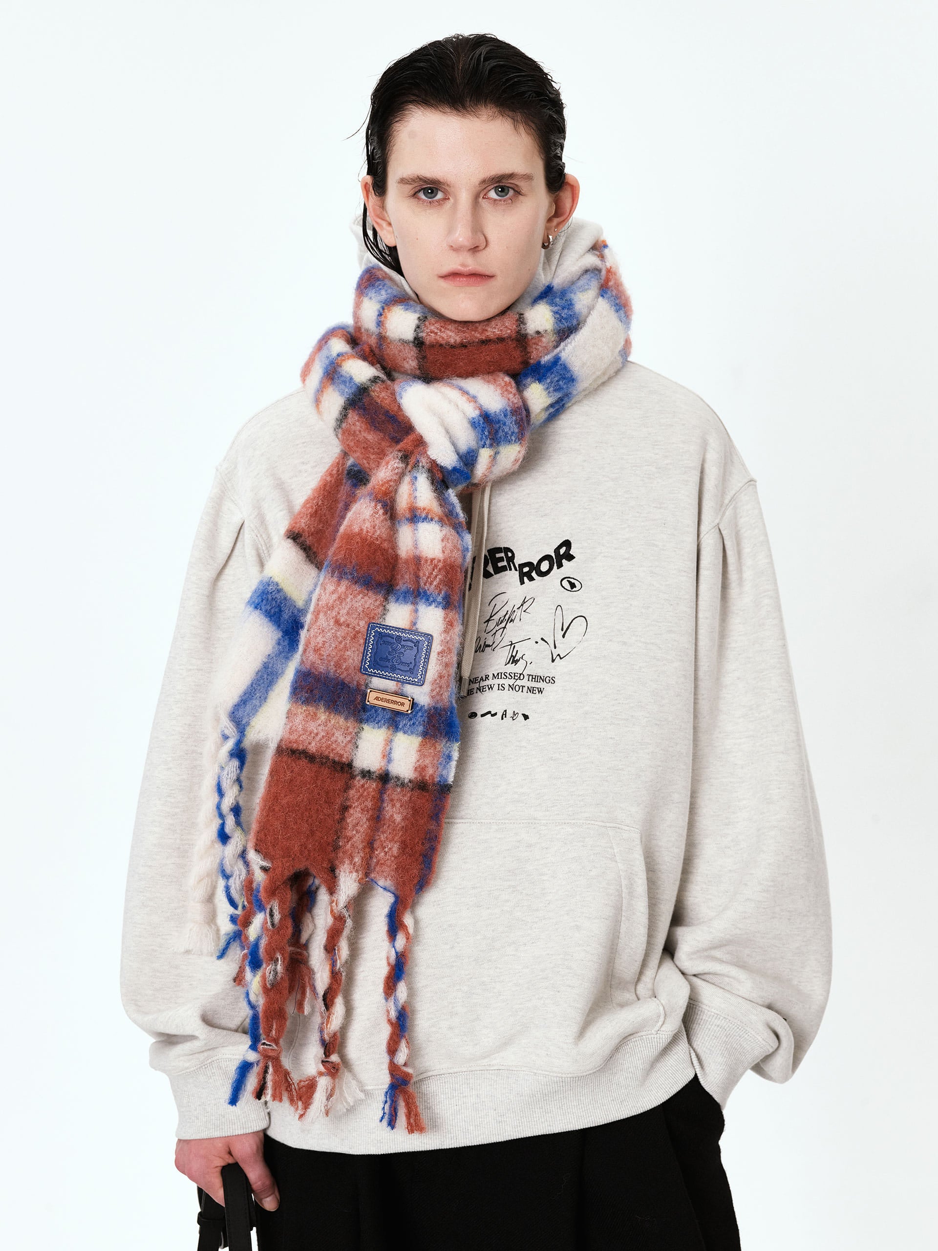 Ader Error - Caner logo hoodie (Oatmeal) product image 2 | TRAB K-Fashion Australia