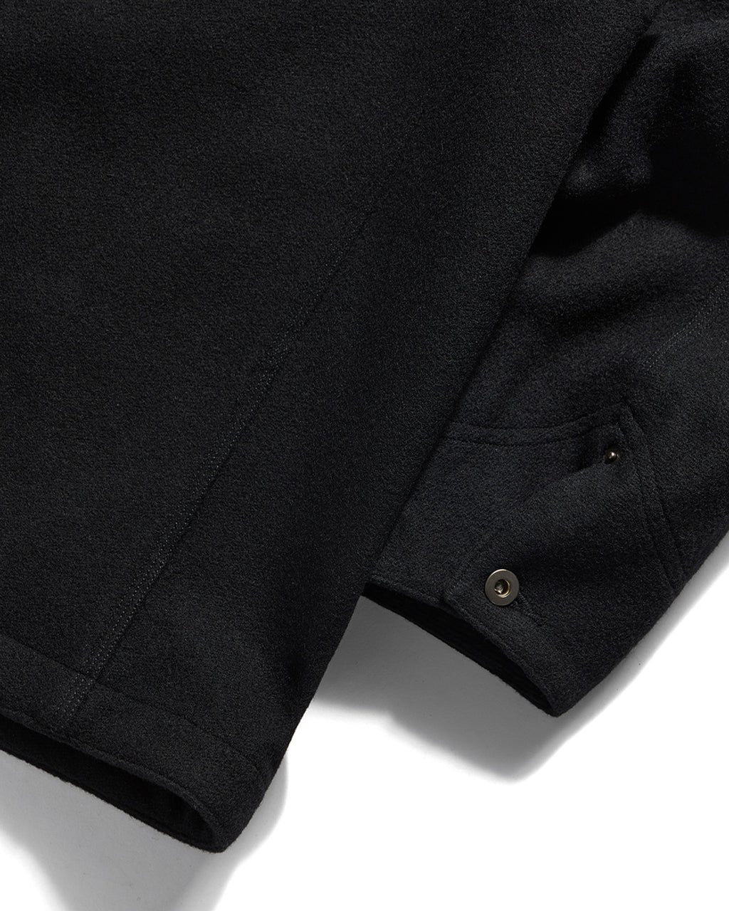Eastlogue - Workaday Coverall Wool Jacket (Black Melton Wool) product image 5 | TRAB K-Fashion Australia