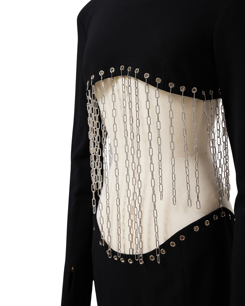 Kimhe Kim - Chain Embellished Waistless Maxi Dress (Black) product image 12 | TRAB K-Fashion Australia