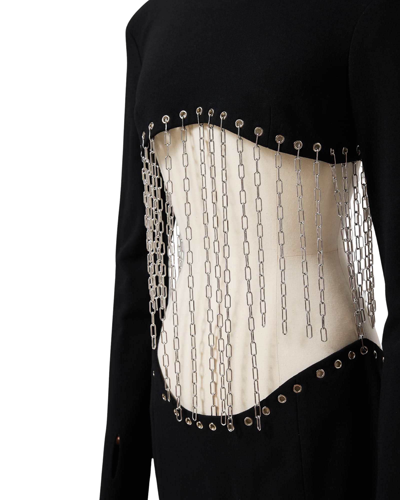 Kimhe Kim - Chain Embellished Waistless Maxi Dress (Black) product image 12 | TRAB K-Fashion Australia