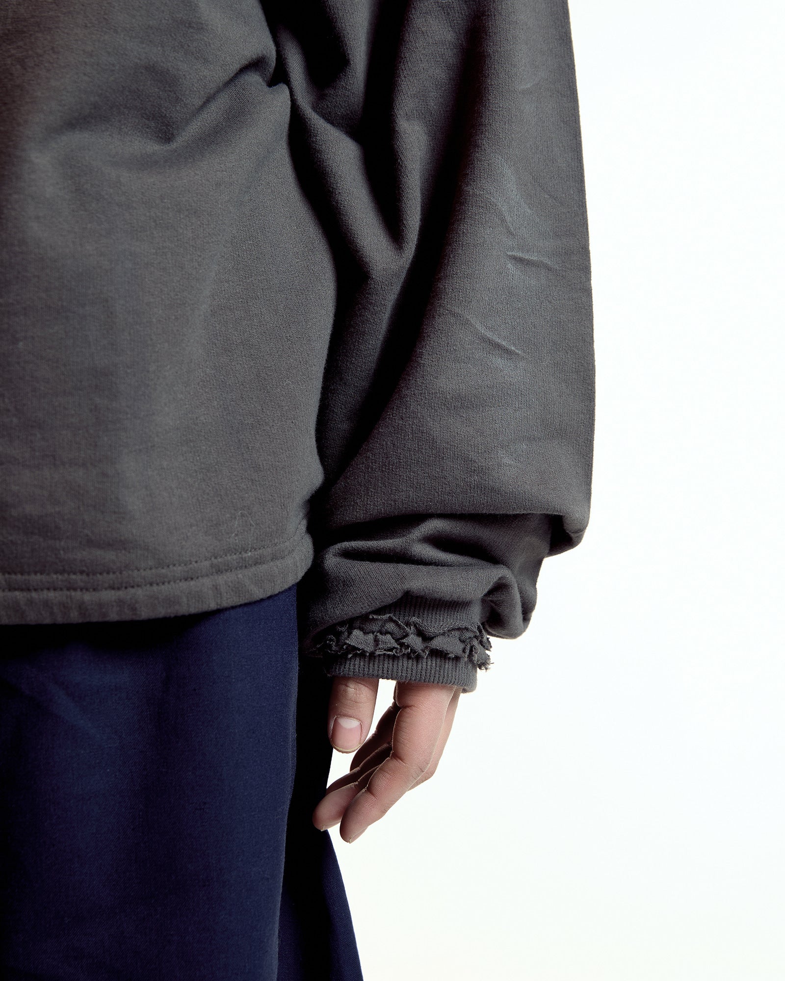 Coyseio - Drawstring Long Sleeve (Charcoal) product image 3 | TRAB K-Fashion Australia