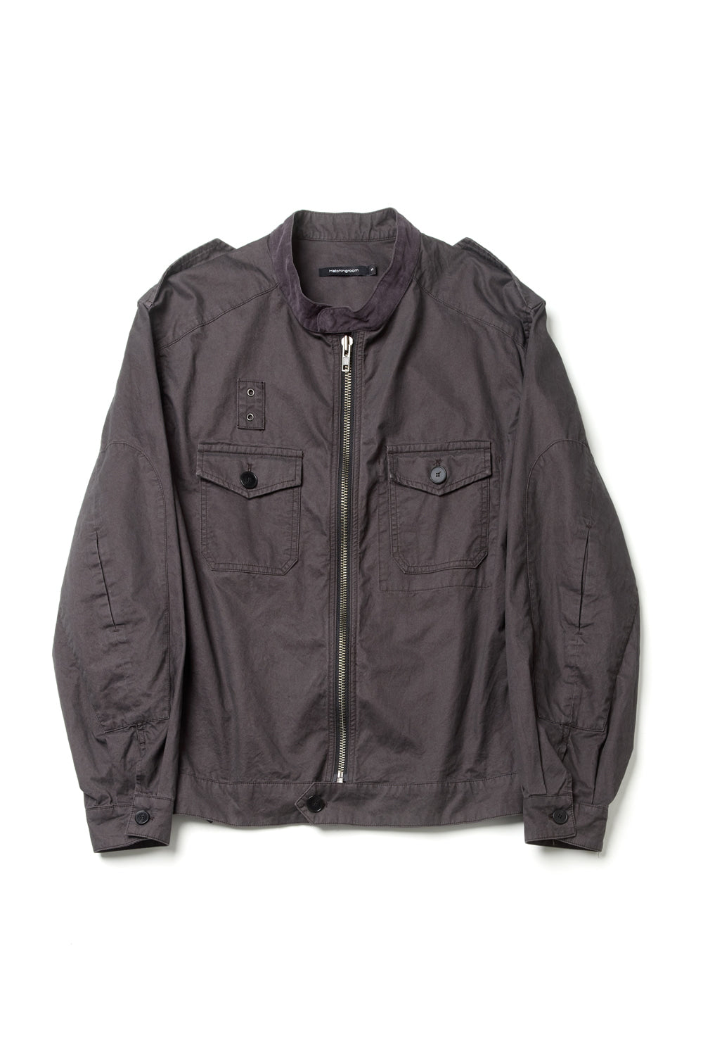 Hatchingroom - Police Jacket (Purple Charcoal) product image 1 | TRAB K-Fashion Australia