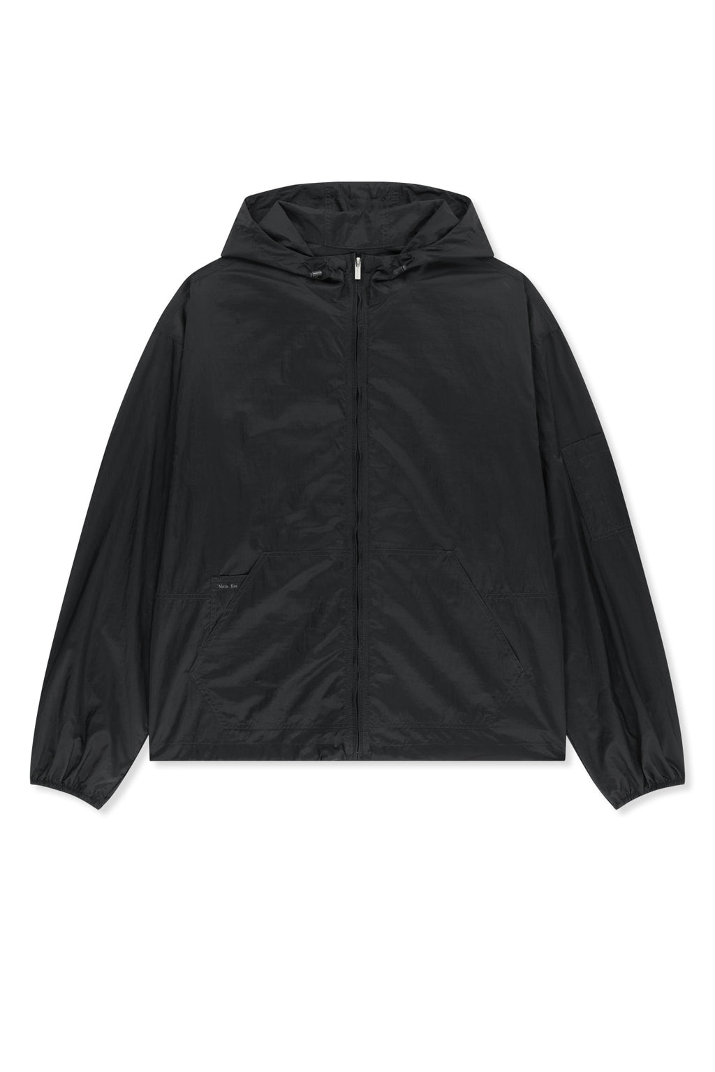 Matin Kim - Back Logo Hoody Windbreaker (Charcoal) product image 1 | TRAB K-Fashion Australia