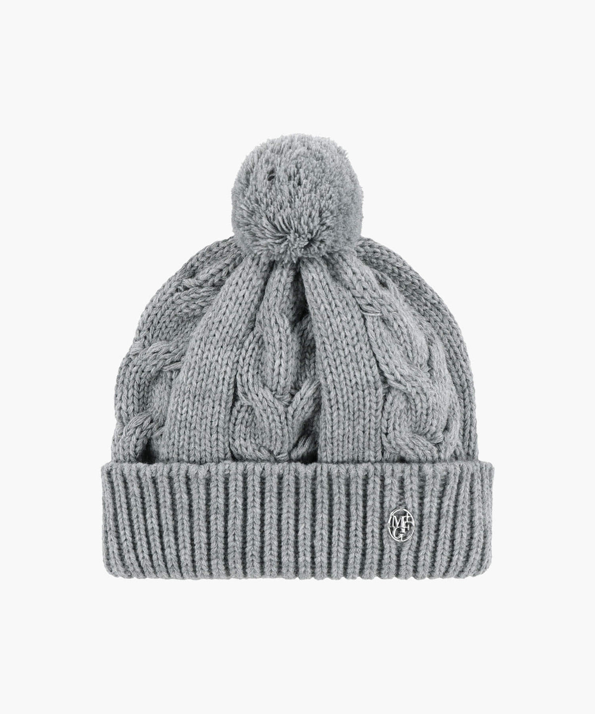 Marithe & Francois Girbaud - Cable Knit Beanie (Melange Gray) product image 1 | TRAB K-Fashion Australia