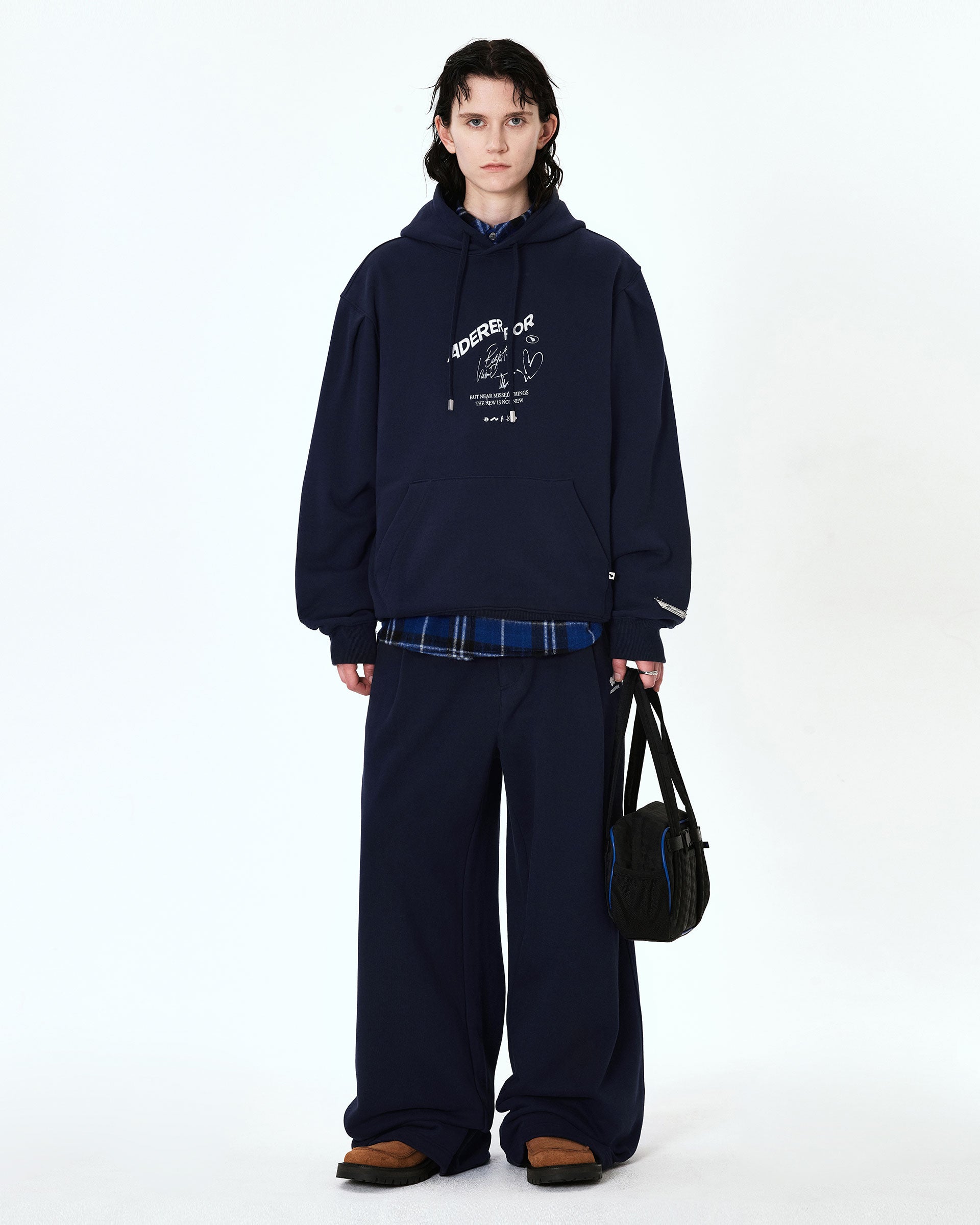 Ader Error - Caner logo hoodie (Navy) product image 1 | TRAB K-Fashion Australia