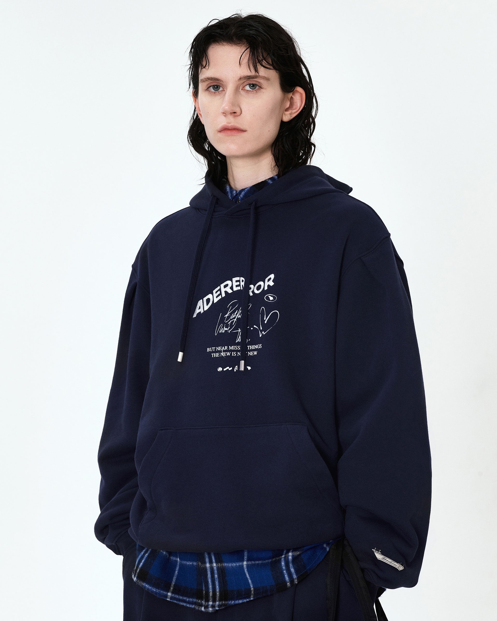 Ader Error - Caner logo hoodie (Navy) product image 2 | TRAB K-Fashion Australia