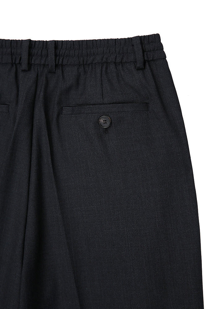Tonywack - High-Density Wool Drawstring Wide Trousers (Grey) product image 10 | TRAB K-Fashion Australia
