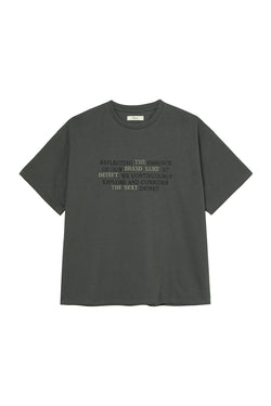 Deinet - Lettering T-Shirt (Charcoal) product image 1 | TRAB K-Fashion Australia