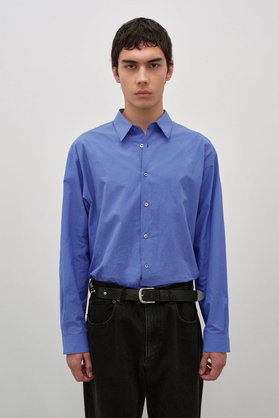Insilence - HighTwist Typewriter Shirt (Blue) product image 1 | TRAB K-Fashion Australia