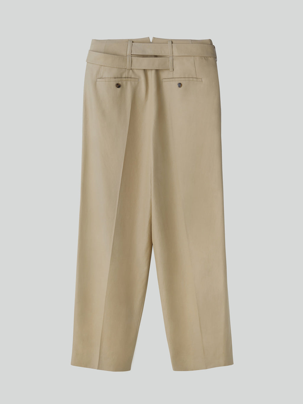 Recto - High Waist Belted Pants (Khaki Beige) product image 6 | TRAB K-Fashion Australia