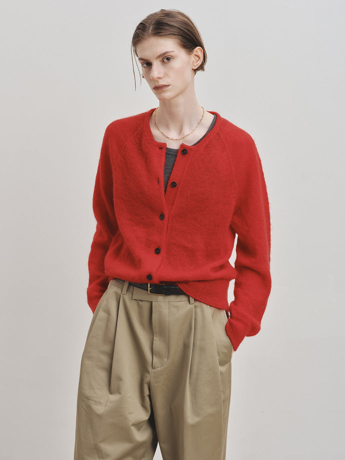 Tonywack - Mohair Raglan Cardigan (Red) product image 4 | TRAB K-Fashion Australia