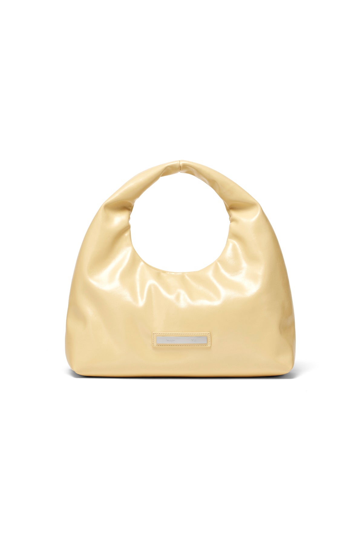 Matin Kim - Embossed Logo Leather Mini Tote Bag (Light Yellow) product image 5 | TRAB K-Fashion Australia