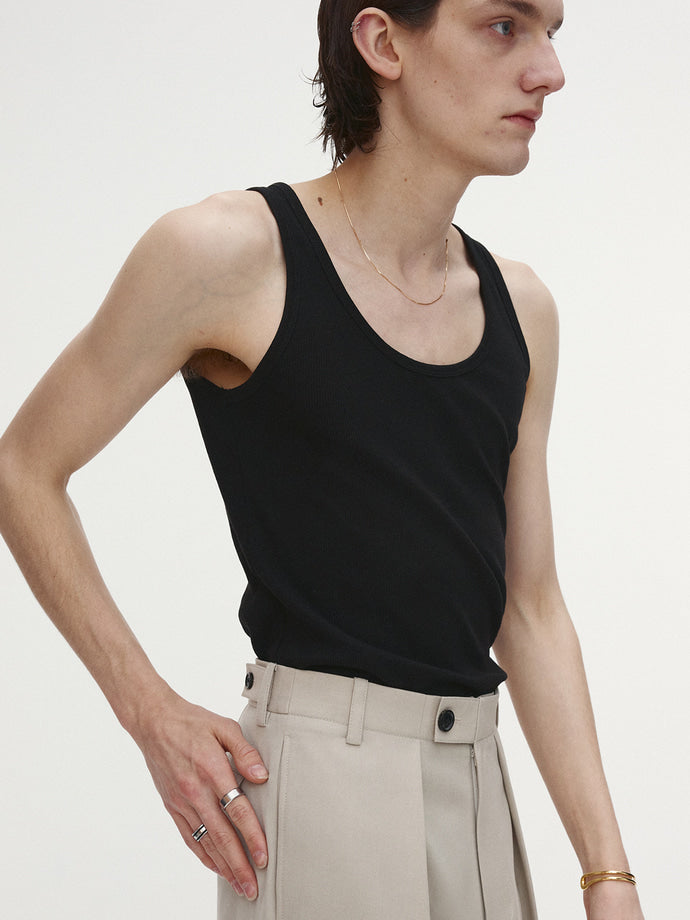 Tonywack - Wool Twill Pleated Tailored Trousers (Ivory) product image 6 | TRAB K-Fashion Australia