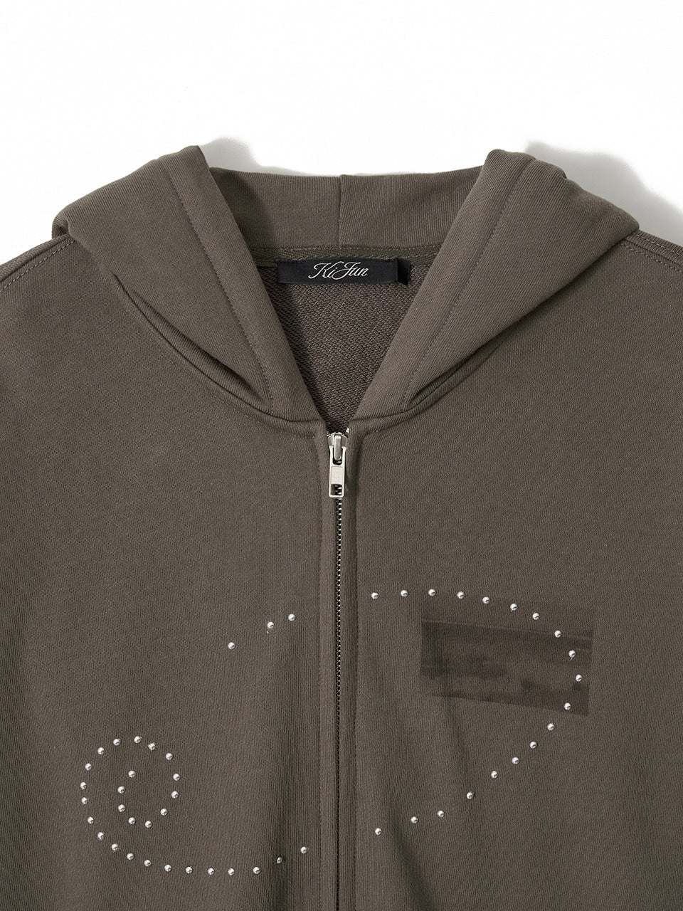 Kijun - Dusty Zip-Up Hoodie (Charcoal) product image 11 | TRAB K-Fashion Australia