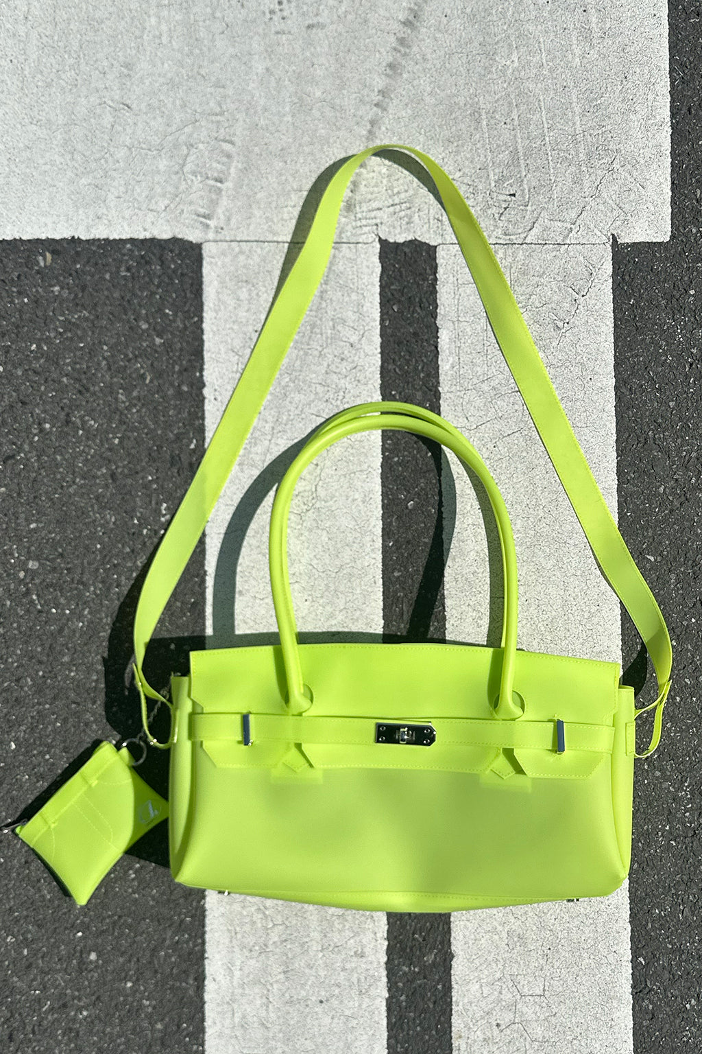 Deinet - [free Card Wallet] Jelly Two-Way Bag (Light Yellow) product image 6 | TRAB K-Fashion Australia