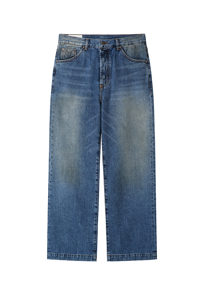 Art if acts - Vintage Wide Denim Pants (Washed Indigo) product image 6 | TRAB K-Fashion Australia