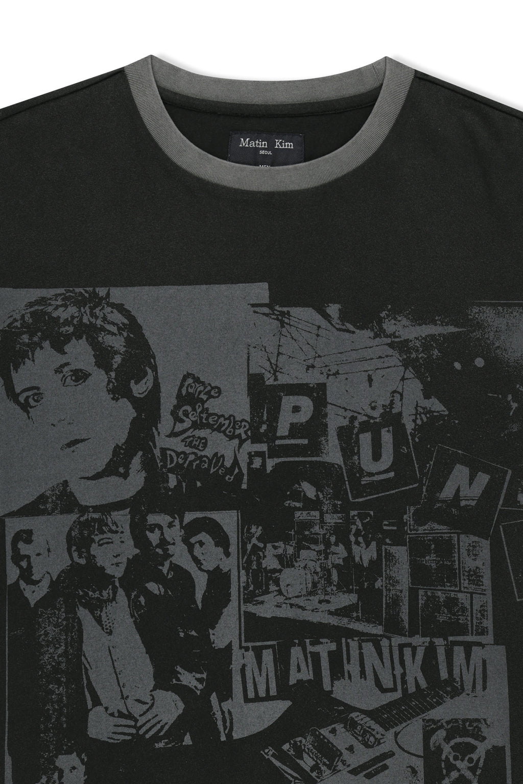 Matin Kim - Matin Punk Graffiti Top (Black) product image 3 | TRAB K-Fashion Australia