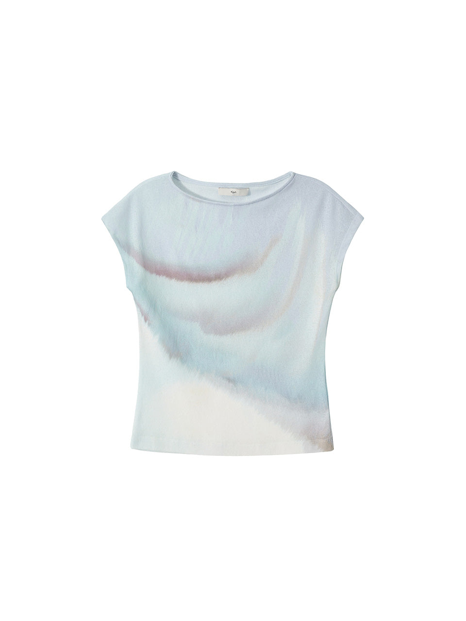 Kijun - [Ships 29 June] Print Cap Sleeve Top (Sky Blue) product image 9 | TRAB K-Fashion Australia