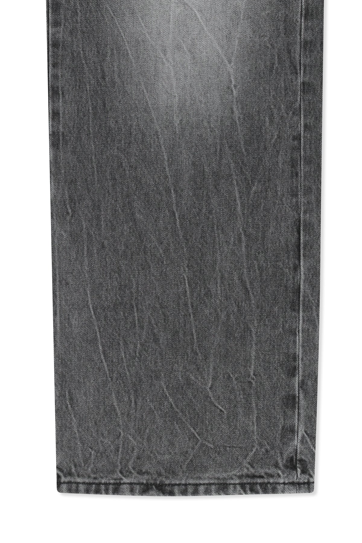 Matin Kim - Matin Waist Logo Wide Denim Pants (Grey) product image 4 | TRAB K-Fashion Australia