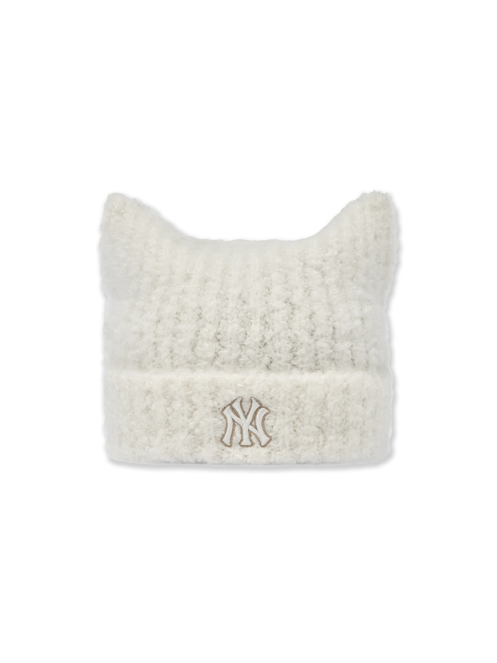 MLB Korea - MLB Plush Meow Beanie New York Yankees (White) product image 2 | TRAB K-Fashion Australia