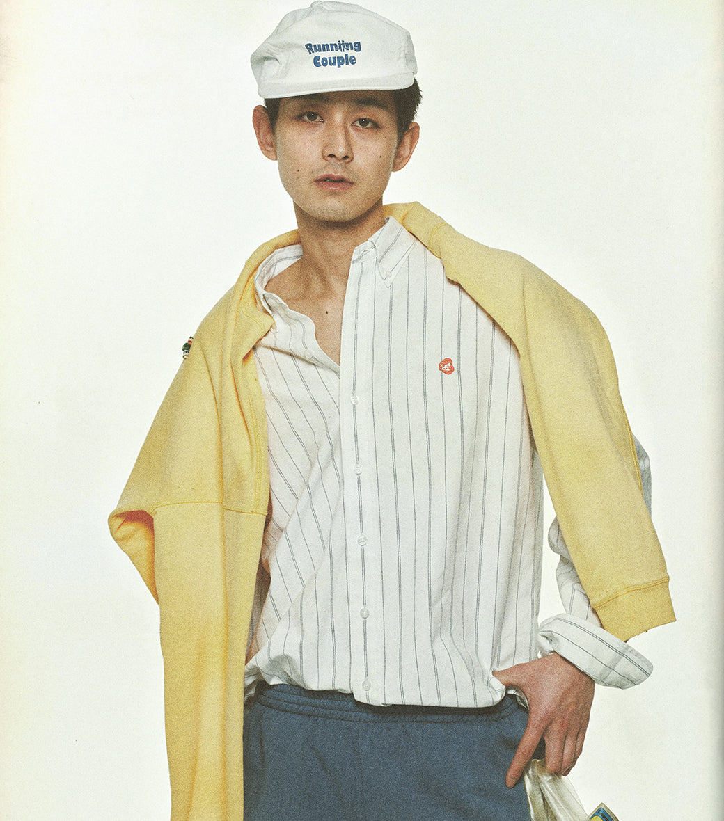 Llege - Stripe Oxford Shirt (Off White) product image 6 | TRAB K-Fashion Australia