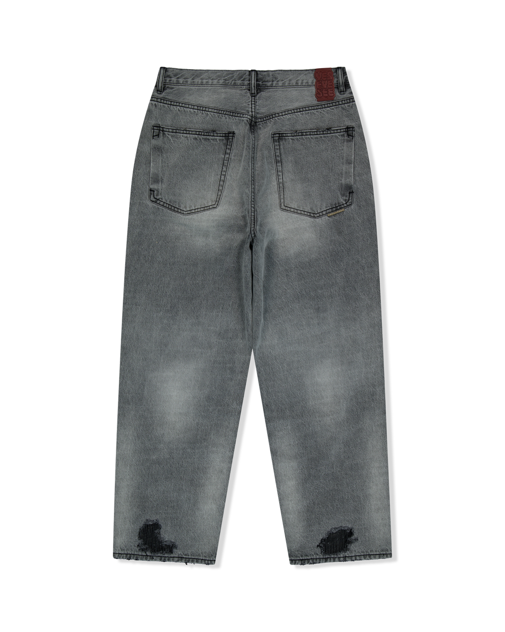 yeseyesee - Distressed 5 Pockets Denim Pants (Bleached Black) product image 2 | TRAB K-Fashion Australia