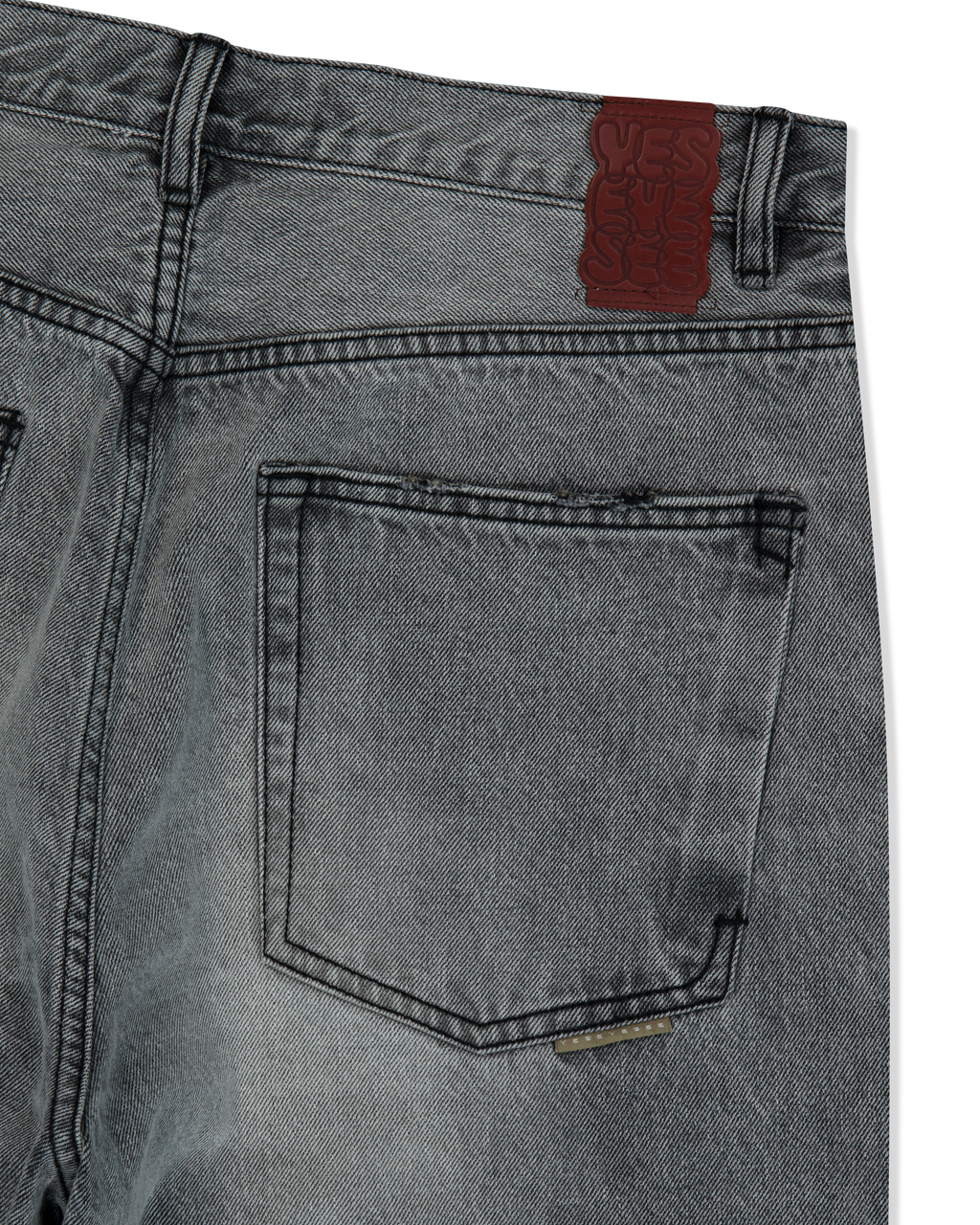 yeseyesee - Distressed 5 Pockets Denim Pants (Bleached Black) product image 4 | TRAB K-Fashion Australia