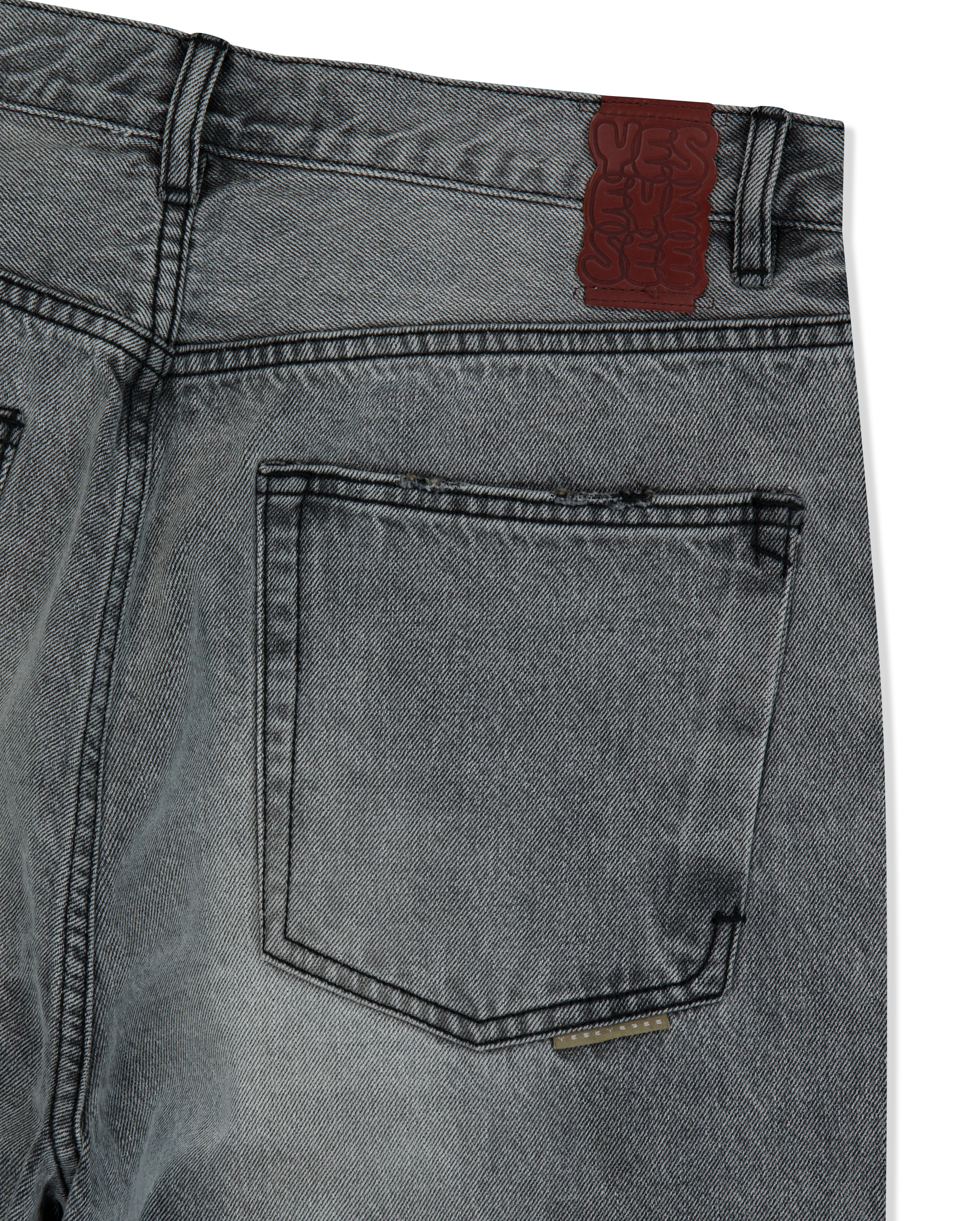 yeseyesee - Distressed 5 Pockets Denim Pants (Bleached Black) product image 4 | TRAB K-Fashion Australia
