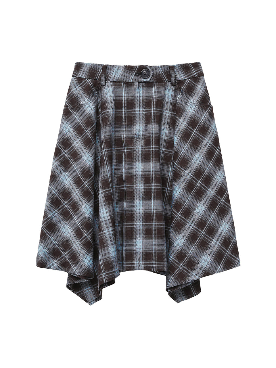 Margarin Fingers - Unbalanced Check Skirt (Purple) product image 2 | TRAB K-Fashion Australia