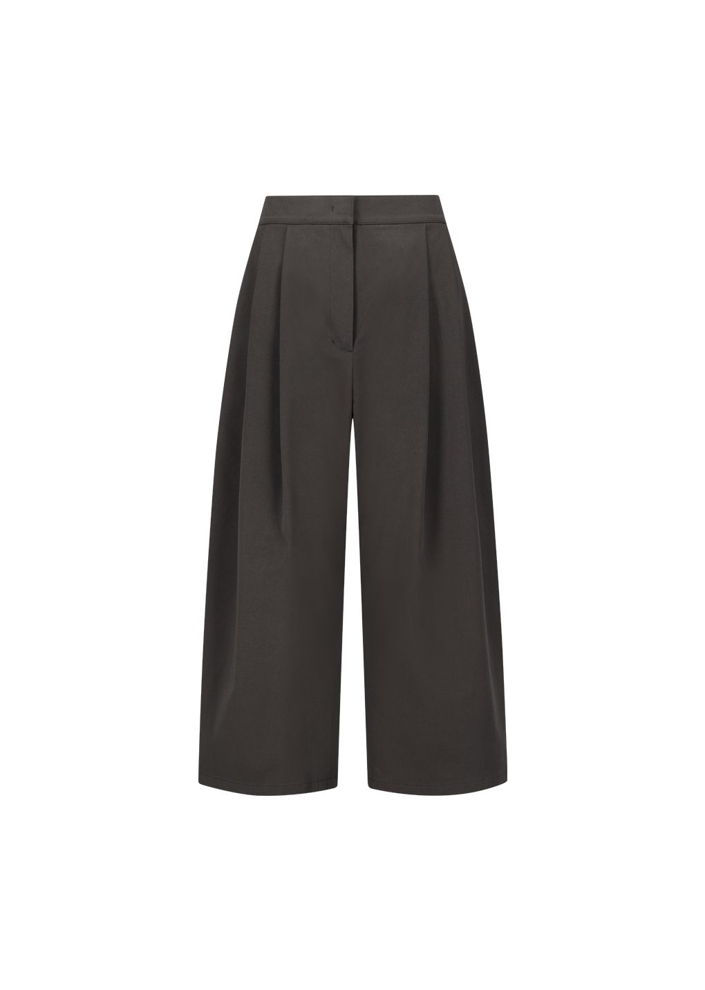 Amomento - Two tuck wide banding pants (Brown) product image 5 | TRAB K-Fashion Australia