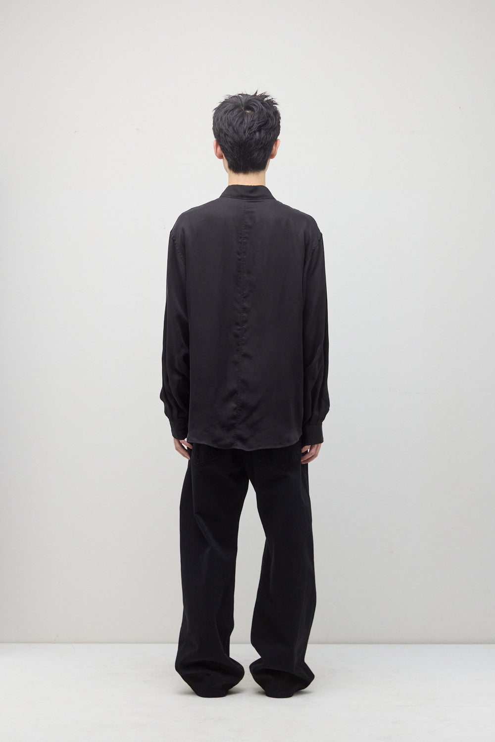 Hatchingroom - Drape Shirt (Black) product image 4 | TRAB K-Fashion Australia