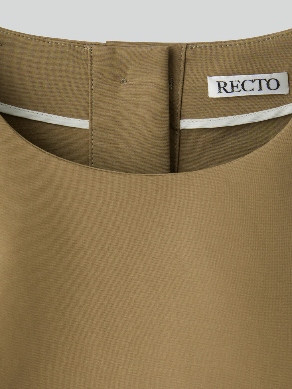 Recto - Open Back Peplum Top (Khaki Beige) product image 7 | TRAB K-Fashion Australia